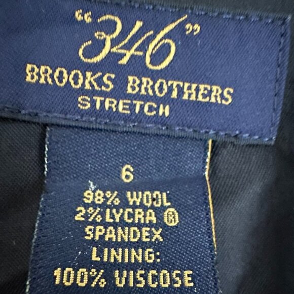 Brooks Brothers black wool and spandex single-breasted jacket size 6 - Picture 5 of 7